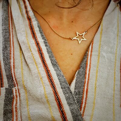 Star Necklace // Star Necklace 45 cm
