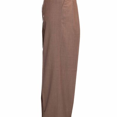 SAND PANTS WITH WIDTH, CUFFS AND INVERTED PLEATS