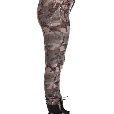 ARMY TIGHT CAMOUFLAGE RIDING PANTS IN PAILLIETTE