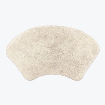 Tapis de douche incurvé 48 x 80 cm - 100% coton - Tapis de bain arrondi 5