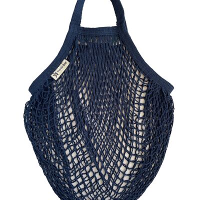 String-Tasche mit kurzem Griff - Marineblau