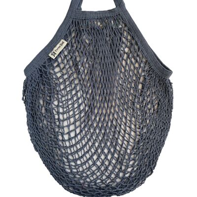 Short Handle String Bag - Denim Blue