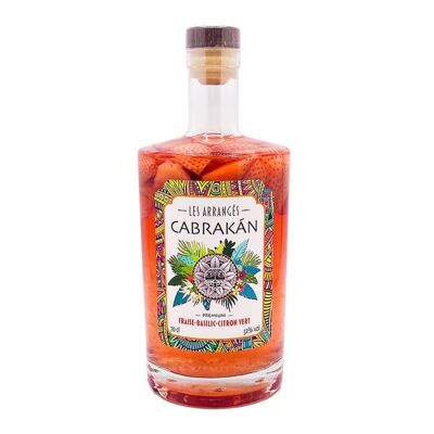 Rhum arrangé fraise, basilic et citron vert - 70cl - Cabrakan