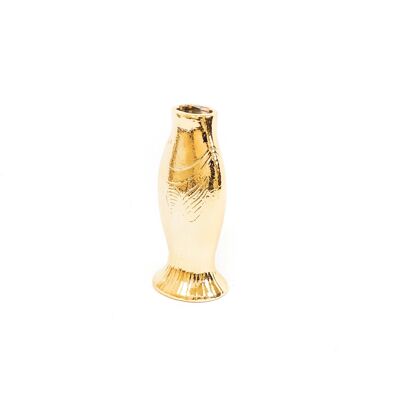 HV Golden Fish Vase - 13.5x10x25cm