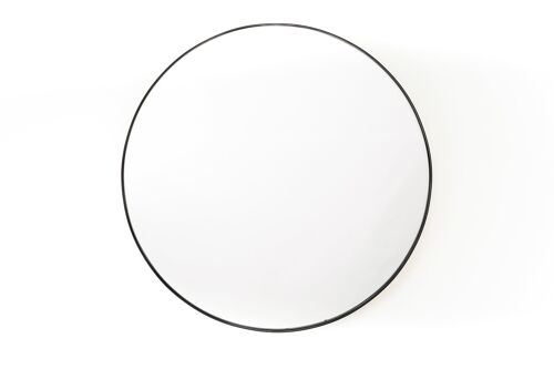 HV Round Metal Mirror ⌀ 100cm Black