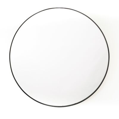 HV Round Metal Mirror ⌀ 100cm Black