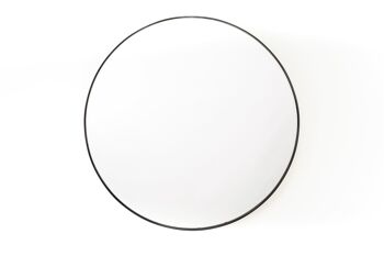 Miroir Métal Rond HV ⌀ 100cm Noir 1