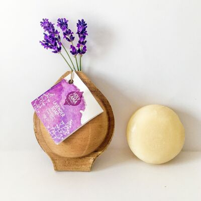 Natürliche handgemachte ayurvedische vegane Seife mit Ylang-Ylang-Öl für Hand und Körper – Lavendel