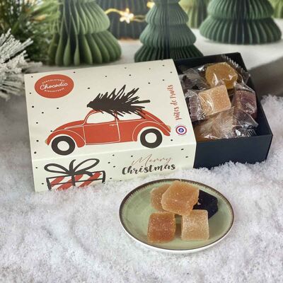 Caja surtida de pasta de frutas | molduras navideñas | Chocodic chocolate artesanal de Navidad