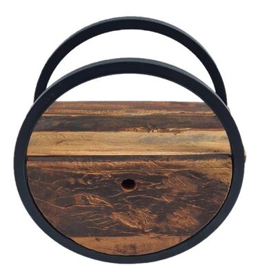 Appendiabiti da parete - Cassetto - Legno - Ferro - Juul - 50cm