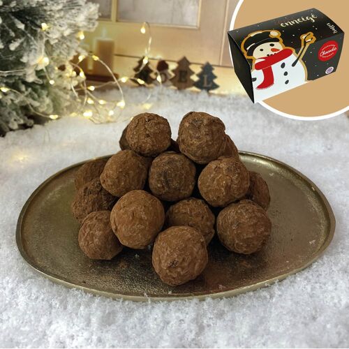 Ballotin truffes de noël | Chocolat de Noel artisanal Chocodic