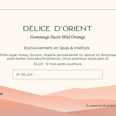 Gommage Sucre Miel Arancio 5KG "DELICE D'ORIENT"