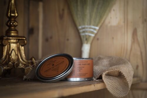 Cire parfumée Armagnac safran cuir pour meubles & boiseries