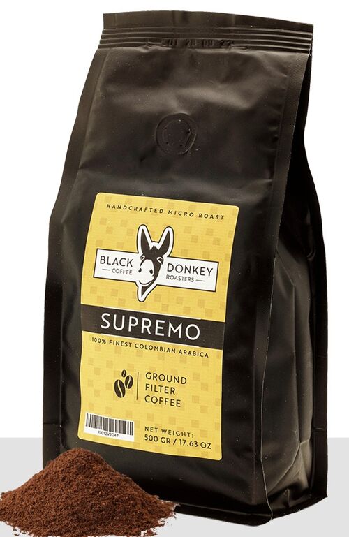 Ground Coffee 500g (SUPREMO - COLOMBIAN ARABICA)