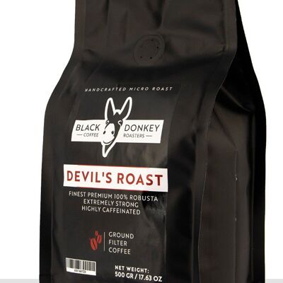 Gemahlener Kaffee 500g (DEVIL'S ROAST - EXTRA STARK)