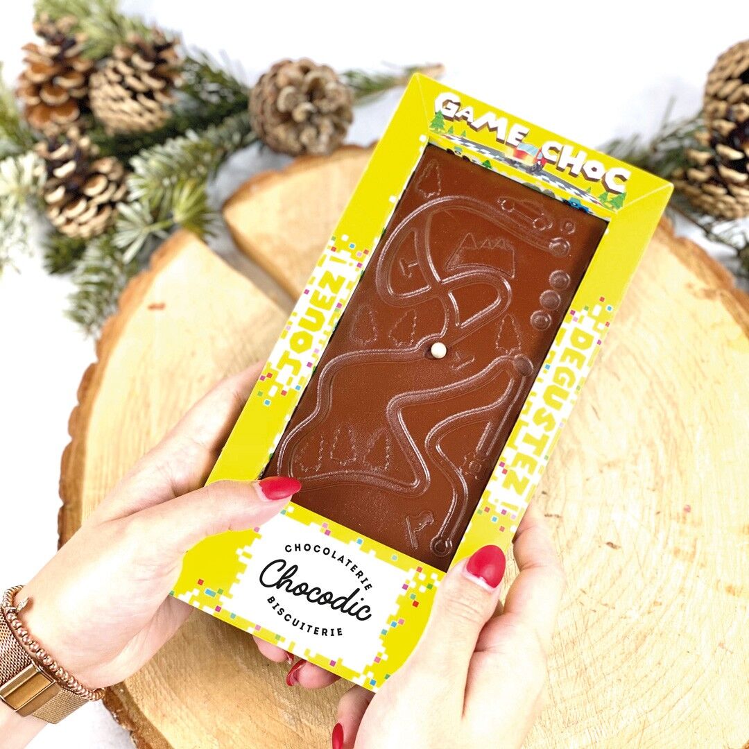 CHOCODIC - SCHOKOLADEN-LABYRINTH-BALLSPIEL - HANDWERKLICHE UND FRANZÖSISCHE WEIHNACHTSSCHOKOLADE