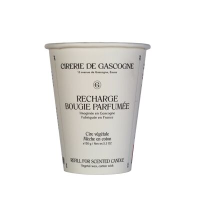 Armagnac-saffron-leather candle refill