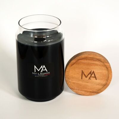 Oriental wood scented candle - Large Jar