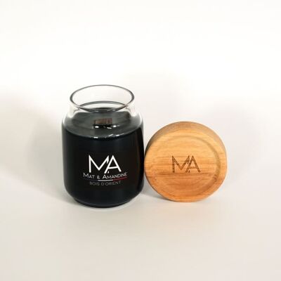 Oriental wood scented candle - Small Jar