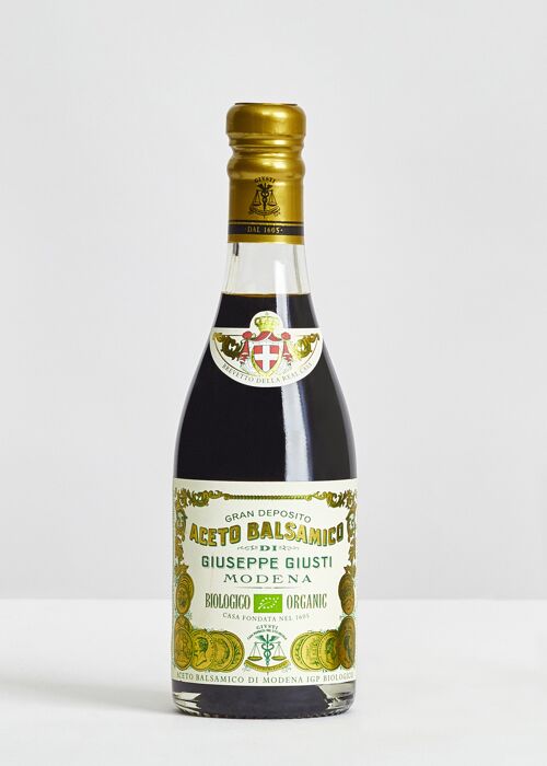 Giusti - Aceto Balsamico di Modena IGP Biologico 1 Medaglia d'Argento - Champagnotta 250ml