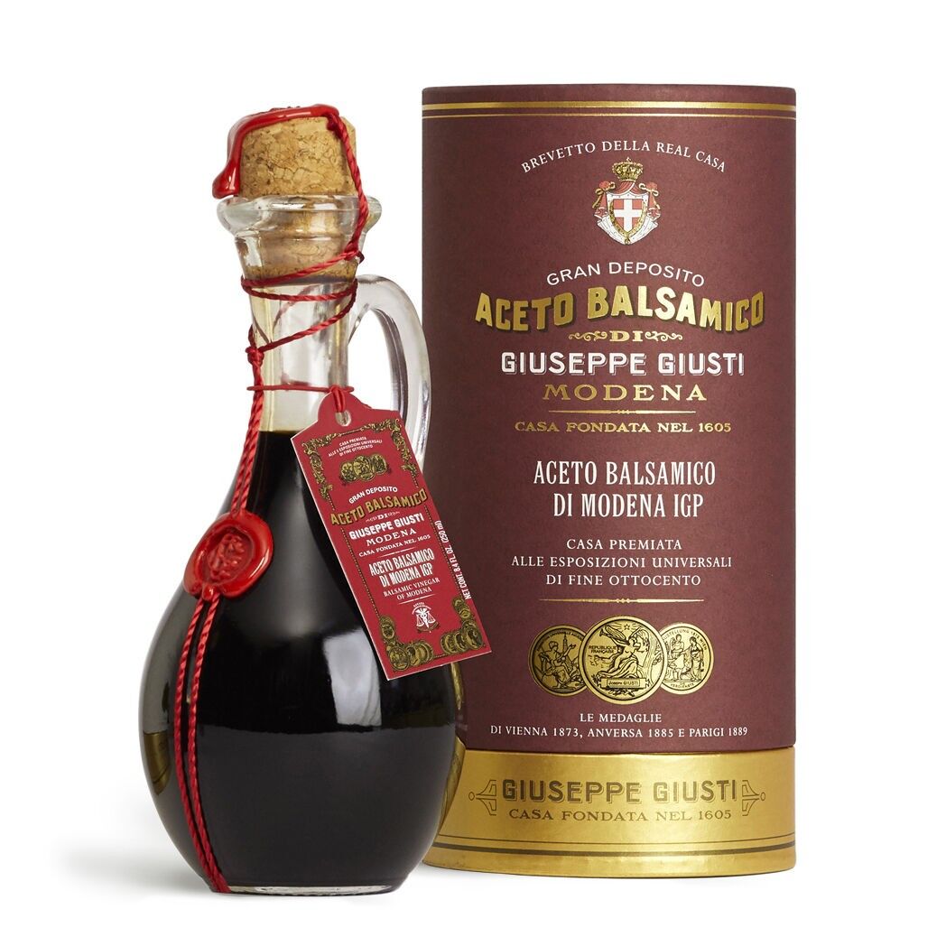 Giusti - Aceto Balsamico di Modena IGP 3 Medaglie d'Oro - Anforina con Astuccio 250ml