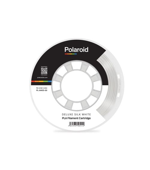 Polaroid Filament 250g Universal Deluxe Silk PLA Filament white