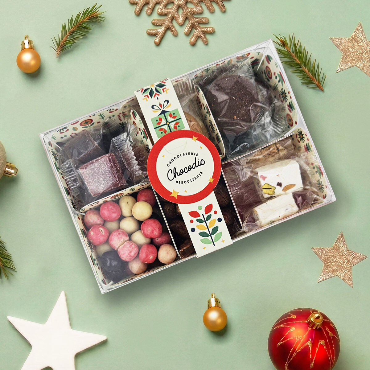 6 Christmas chocolate specialty bars | Christmas molds | Chocodic artisanal Christmas chocolate