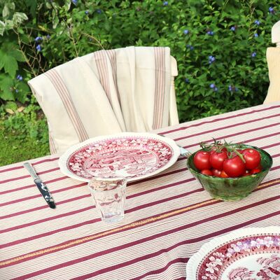 Jirrapa Wine Tablecloth, handwoven, ethical, carbon-neutral