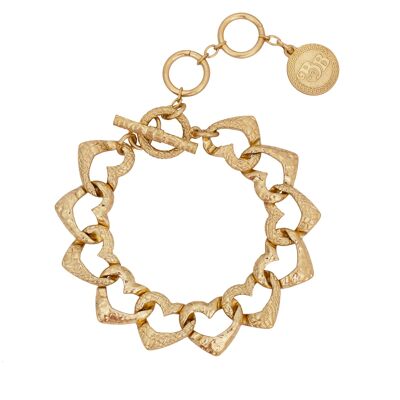 Bibi Bijoux Gold 'Amore' Heart Bracelet