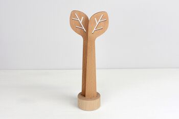 Kit couverts à salade Du bout des branches, Du bout des feuilles, Ginkgo - (made in France) en bois de Hêtre massif huilé 9