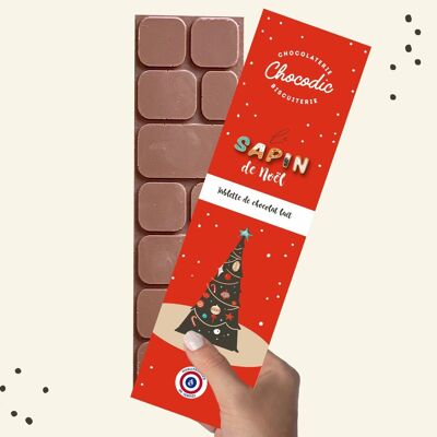 MILK CHOCOLATE BAR | christmas molding | Chocodic artisanal Christmas chocolate