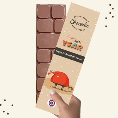 CARAMEL MILK CHOCOLATE BAR | christmas molding | Chocodic artisanal Christmas chocolate