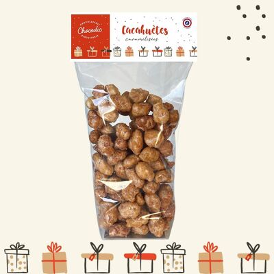 Karamellisierte Erdnüsse, Beutel 200 g | Schoko-handwerklich hergestellte Weihnachtsschokolade