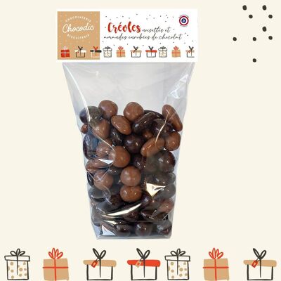 TASCHE SCHOKOLADEN-CREOLEN 200G | Schoko-handwerklich hergestellte Weihnachtsschokolade