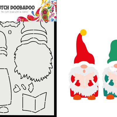 DDBD Card Art Construit Caroling Gnome A5