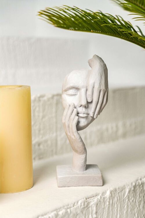 Behind The Mask, Modern Sculpture for Home Decoration