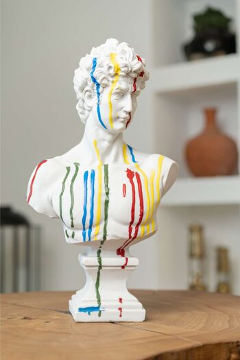 Couleurs de David, Sculpture Moderne pour la Décoration de la Maison 1