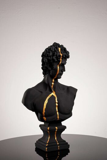 Golden Beauty David, sculpture moderne pour la décoration de la maison 5