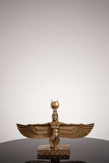 Golden Goddess Isis, Sculpture moderne pour la décoration de la maison 2