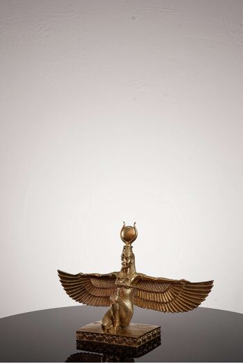 Golden Goddess Isis, Sculpture moderne pour la décoration de la maison 3