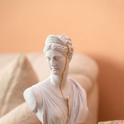 Golden Streak Artemis, Sculpture moderne pour la décoration de la maison