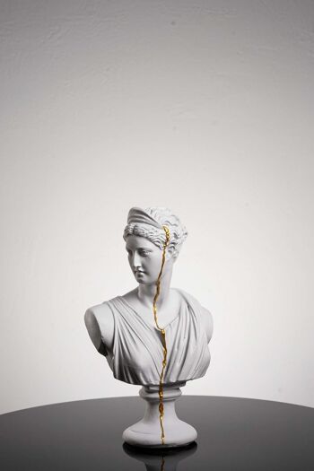 Golden Streak Artemis, Sculpture moderne pour la décoration de la maison 2