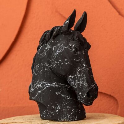 Marbled Majestic Horse, Modern Sculpture for Home Decoration