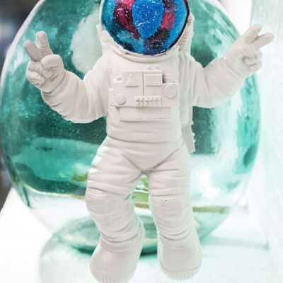 Peace Out Astronaut, Modern Sculpture for Home Decoration