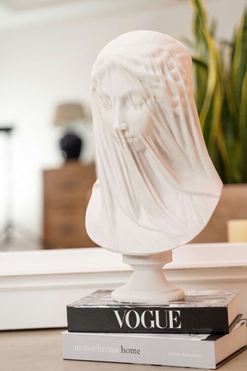 The Veiled Vestal Virgin, Modern Sculpture for Home Decoration