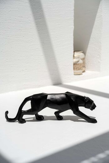 Tigre noir, sculpture moderne pour la décoration de la maison 1