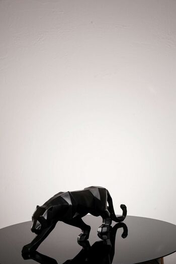 Tigre noir, sculpture moderne pour la décoration de la maison 2