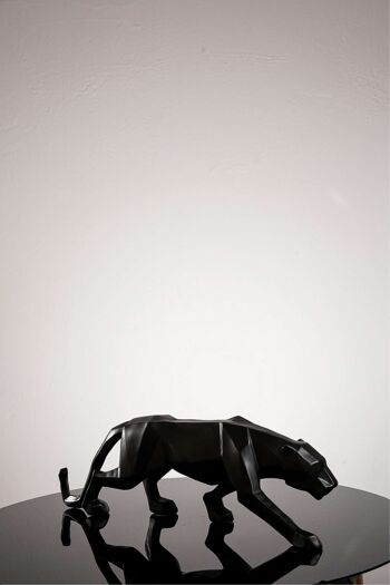 Tigre noir, sculpture moderne pour la décoration de la maison 3