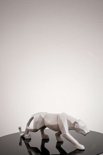 Tigre blanc, sculpture moderne pour la décoration de la maison 4