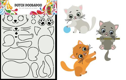 DDBD Card Art Built Up Kitten